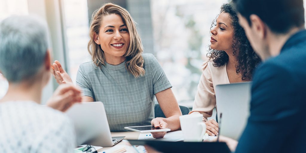 diverse people in business meeting